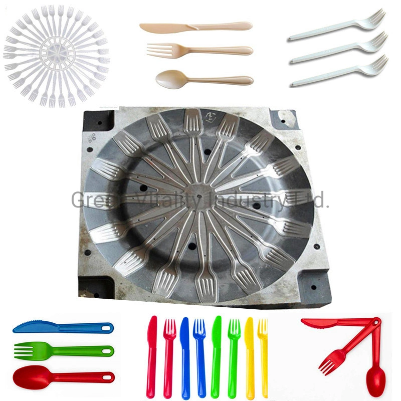 Cutlery Dinner Set Plastic Fork Multi Cavities Injection Moulds